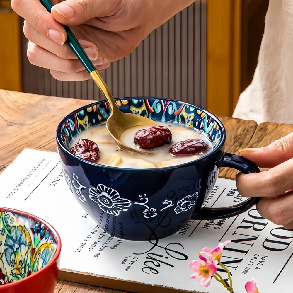 Bohemian Bloom – Handcrafted Ceramic Mug